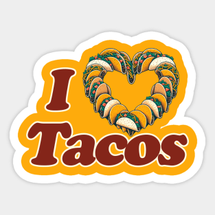 I Love Tacos Sticker